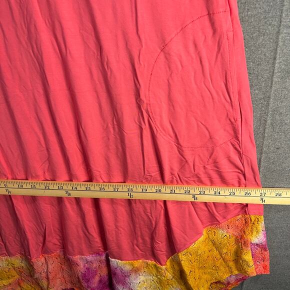 LOGO by Lori Goldstein Dress with Tie-Dye He Sunkissed Coral, X-Small - Picture 11 of 16